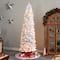 9ft. Pre-Lit Slim White Artificial Christmas Tree, Warm White LED Lights